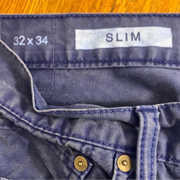 GAP Slim 1969 Blue Soft Denim Jeans Tag 32x34 Measured Size 32x32. - Picture 4 of 11